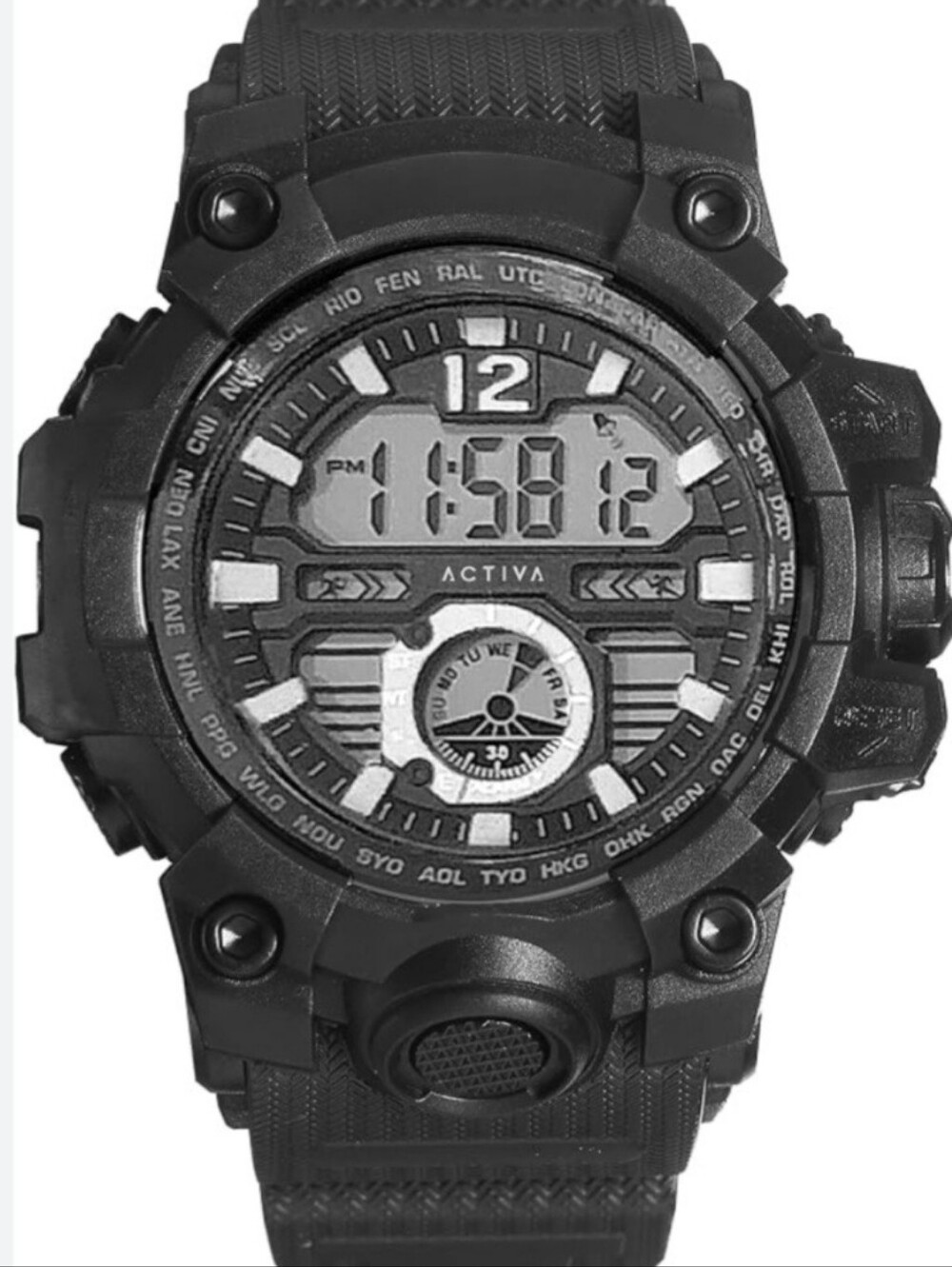 Invicta X Activia Men's 52mm Black Digital Sport Watch NIB - Picture 3 of 8
